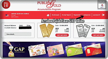 Pajak Emas GAP Online