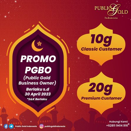 Promo PGBO Public Gold Indonesia