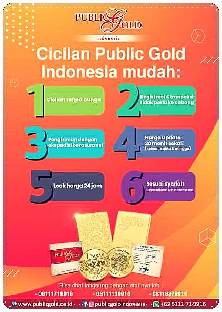 Keuntungan membeli Emas Secara Cicilan Public Gold Indonesia