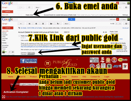 cara aktifkan akaun pelanggan public gold