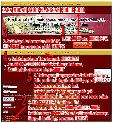 cara mudah menjadi pelanggan public gold