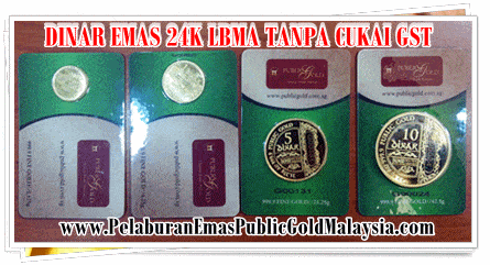 dinar emas termurah bebas gst