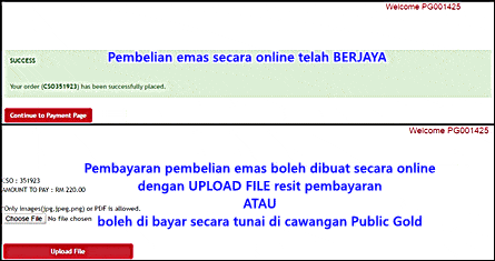 pembelian emas public gold secara online