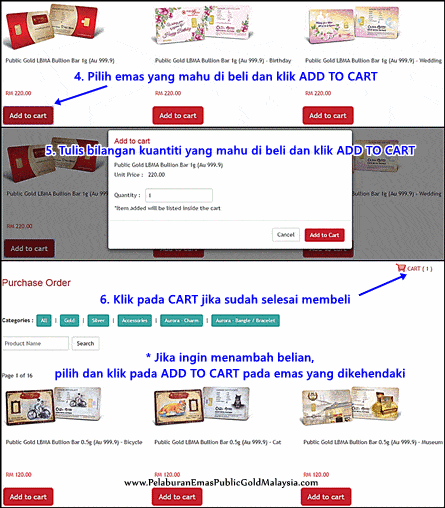 panduan beli emas online
