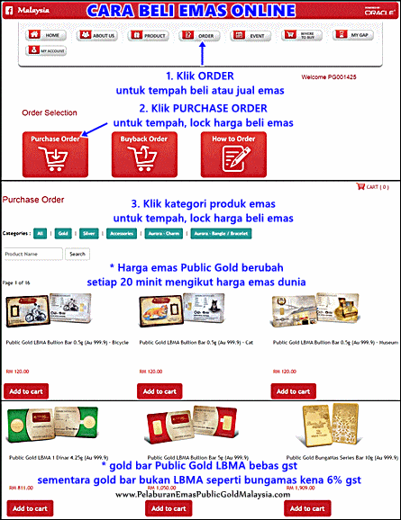 panduan beli emas public gold
