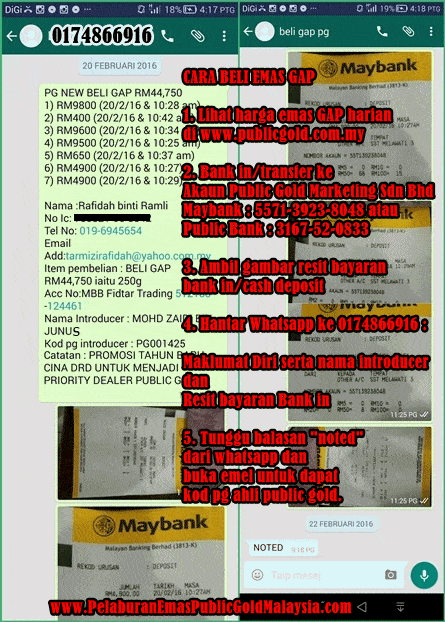 cara beli emas 250g gap public gold