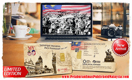 gold bar 1g merdeka bebas gst