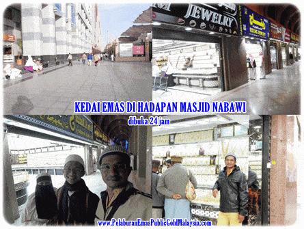 Kedai Emas Hadapan Masjid Nabawi