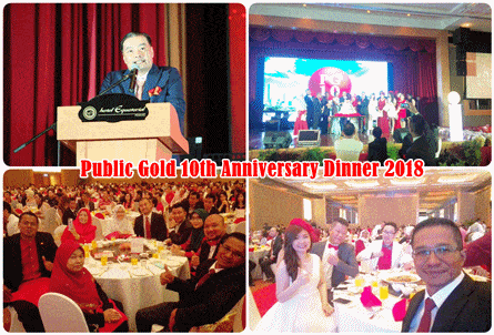 Public Gold 10th Anniversary Dinner 2018