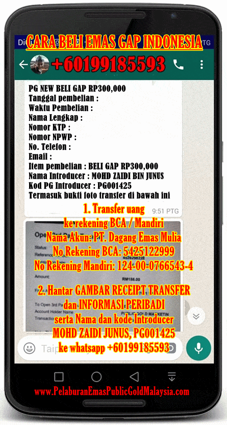 Cara Beli Emas GAP Public Gold Indonesia