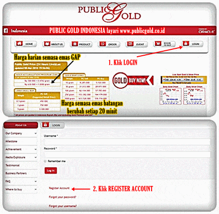 Cara Daftar Public Gold Indonesia