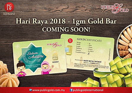 1gm Gold Bar Raya 2018