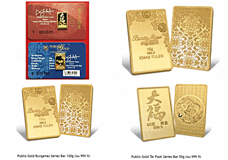 Gold Bar BungaMas dan Tai Fook Public Gold