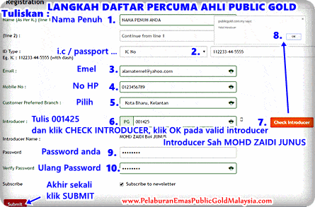 Daftar Beli Emas Online Public Gold