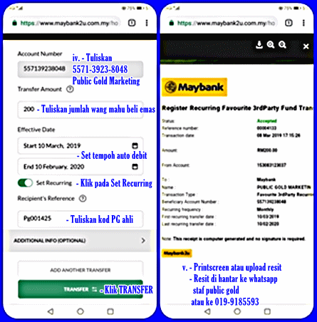 Arahan Tetap Bulanan Maybank2u
