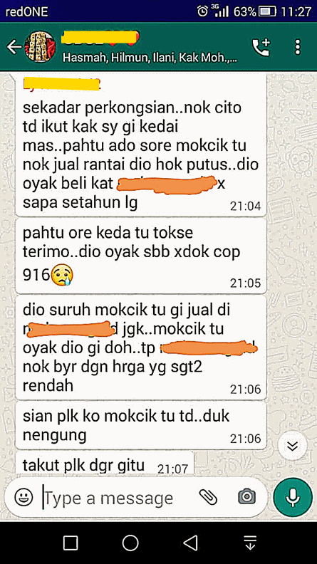 Kisah Benar Beli Emas 916