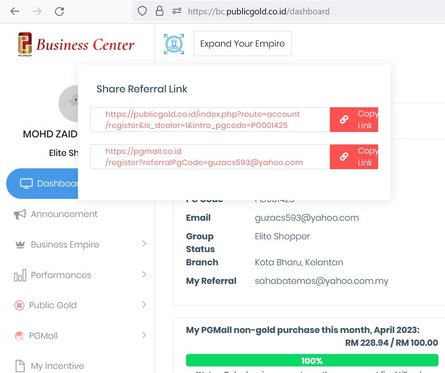 Referral Link PGBO Indonesia