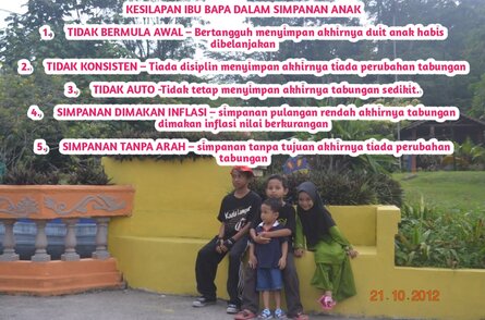 Kesilapan Ibu Bapa Dalam Simpanan Untuk Anak